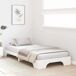 Estructura de cama individual para adultos Estructura de cama individual para adultos Blanco