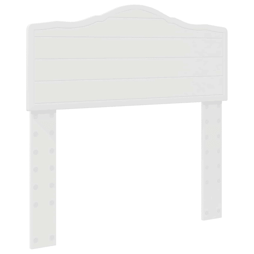 Estrutura de cama de solteiro para adultos com Cabeceira - Branco 100 x 200 cm