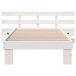 Estructura de cama individual para adultos Estructura de cama individual para adultos Blanco