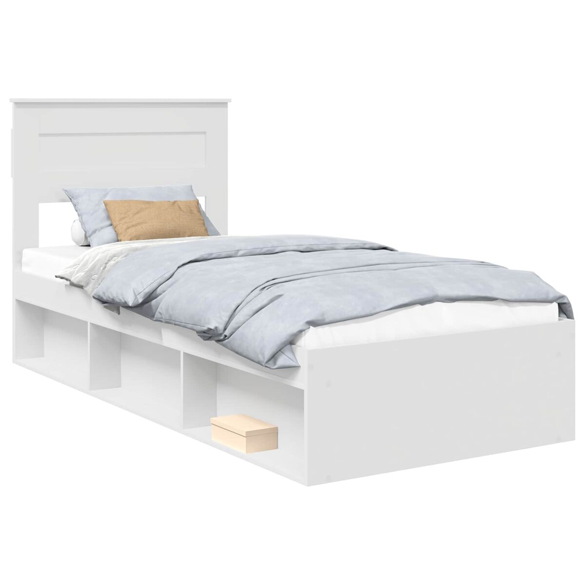 Estructura de cama individual para adultos - 100 x 200 cm madera de pino macizo