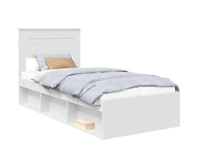 Estructura de cama individual para adultos - 100 x 200 cm madera de pino macizo