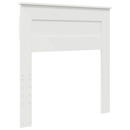 Estrutura de cama de solteiro para adultos com Cabeceira - Branco 100 x 200 cm