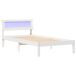 Estructura de cama individual para adultos Estructura de cama individual para adultos Blanco