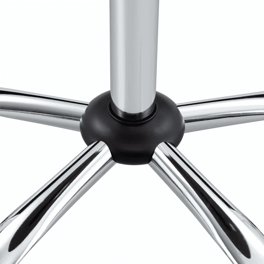 Mesa auxiliar com rodízios e altura ajustável, Ø70 cm - design moderno, mesa redonda para escritório, cozinha e café - cor nogueira