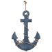 Figura de decoración ancla colgante Figura de decoración ancla colgante Azul