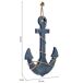 Figura de decoración ancla colgante Figura de decoración ancla colgante Azul