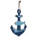 Figura de decoración colgante ancla Figura de decoración colgante ancla Azul