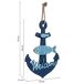 Figura de decoración colgante ancla Figura de decoración colgante ancla Azul