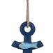 Figura de decoración colgante ancla Figura de decoración colgante ancla Azul