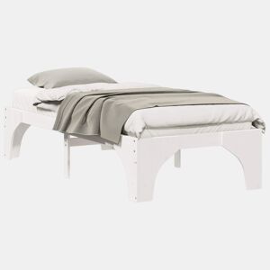 Estrutura de cama de solteiro para adultos - Branco 100 x 200 cm