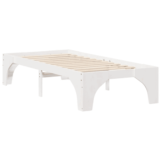 Estrutura de cama de solteiro para adultos - Branco 100 x 200 cm