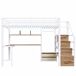 Cama alta para niños 251x145 Cama alta para niños 251x145 Blanco