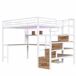Cama alta para niños 251x145 Cama alta para niños 251x145 Blanco