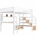 Cama alta para niños 251x145 Cama alta para niños 251x145 Blanco