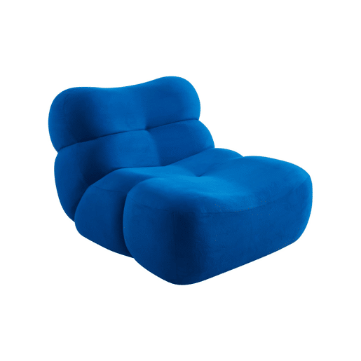 Poltrona em tecido Azul elétrico - 92x103x70 cm Poltrona em tecido Azul elétrico - 92x103x70 cm