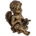 Figura de decoración angel de metal Figura de decoración angel de metal Dorado