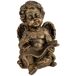 Figura de decoración angel de metal Figura de decoración angel de metal Dorado