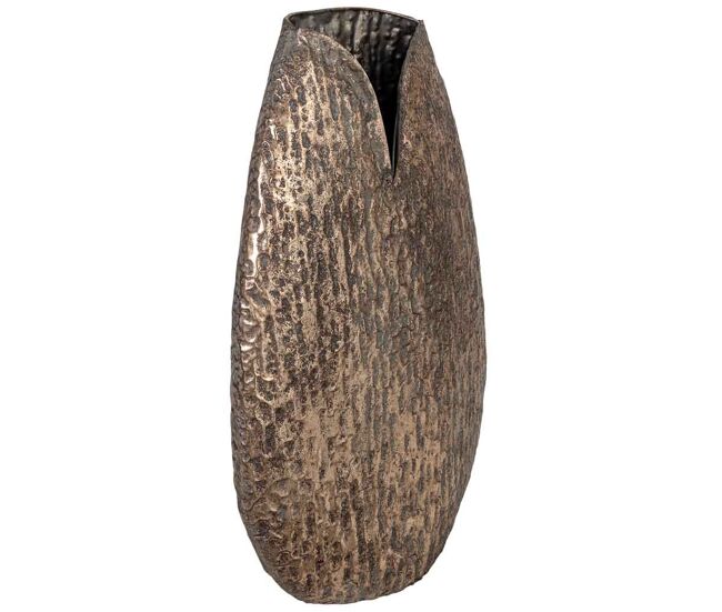Jarrón de metal dorado 48x13.5x72.5h cm