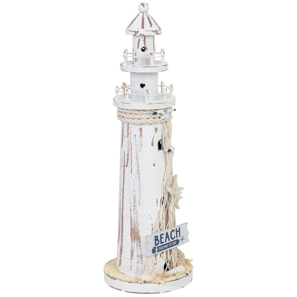 Figura de decoración faro con led