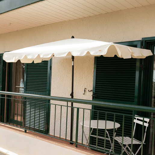 Aktive Guarda-sol retangular 200x125 cm cor creme com proteção solar Aktive Guarda-sol retangular 200x125 cm cor creme com proteção solar