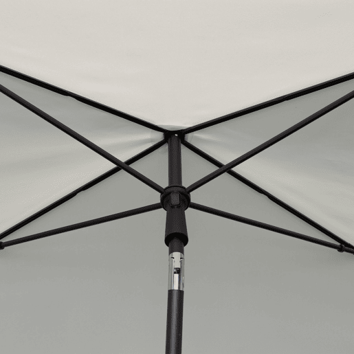 Aktive Guarda-sol retangular 200x125 cm cor creme com proteção solar Aktive Guarda-sol retangular 200x125 cm cor creme com proteção solar