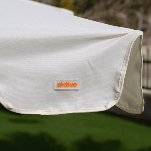 Aktive Guarda-sol retangular 200x125 cm cor creme com proteção solar Aktive Guarda-sol retangular 200x125 cm cor creme com proteção solar