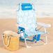 Aktive Silla de playa plegable multiposición con bolsillos Aktive Silla de playa plegable multiposición con bolsillos Azul