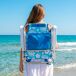 Aktive Silla de playa plegable multiposición con bolsillos Aktive Silla de playa plegable multiposición con bolsillos Azul