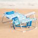 Aktive Silla de playa plegable multiposición con bolsillos Aktive Silla de playa plegable multiposición con bolsillos Azul