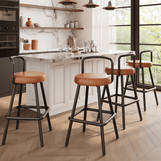 Conjunto de mesa alta de bar com bancos para 4 pessoas - ilha de cozinha com faixa de LED, bancada para cozinha, sala de estar e sala de jantar - preto