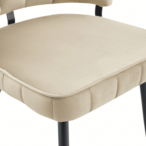 Conjunto de mesa e cadeiras de 60 cm - mesa redonda em MDF com base preta e 2 cadeiras de jantar com encosto em forma de pétala em veludo e pernas pretas - Light Coffee, Walnut+black