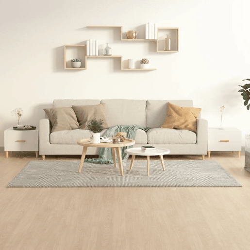 2pcs Mesas de Centro - Mesas baixas 50x50x40 cm branco brilhante