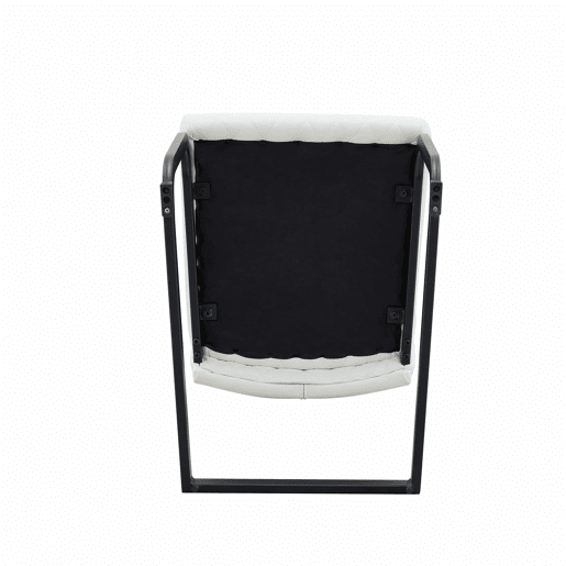 Conjunto de mesa e cadeiras de 60 cm - Mesa redonda em MDF com 2 cadeiras brancas com encosto em forma de losango - NogueiraBranco+Preto Conjunto de mesa e cadeiras de 60 cm - Mesa redonda em MDF com 2 cadeiras brancas com encosto em forma de losango - NogueiraBranco+Preto