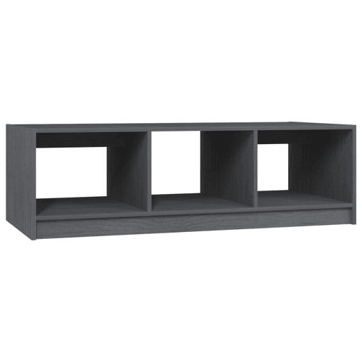 Mesa de Centro, Mesa baixa, 110x50x34 cm madeira de pinho maciça cinzento