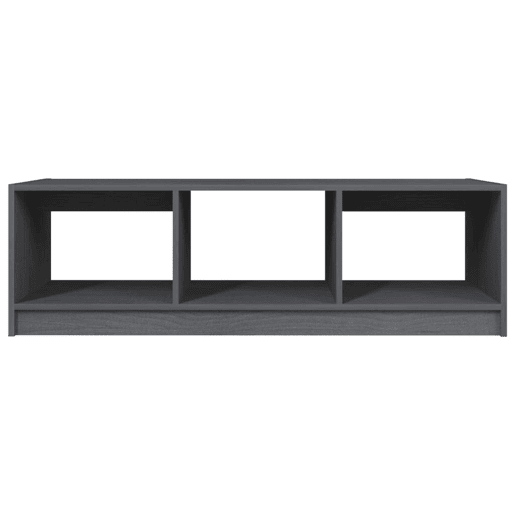 Mesa de Centro, Mesa baixa, 110x50x34 cm madeira de pinho maciça cinzento