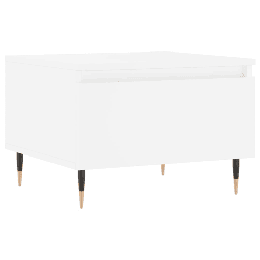 2pcs Mesas de centro, Mesas baixas 50x46x35 cm derivados de madeira branco