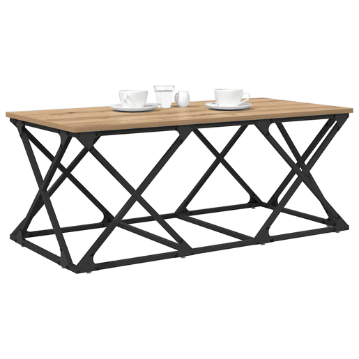 Mesa de Centro, Mesa baixa, Carvalho Artesanal 100 x 49 x 40 cm