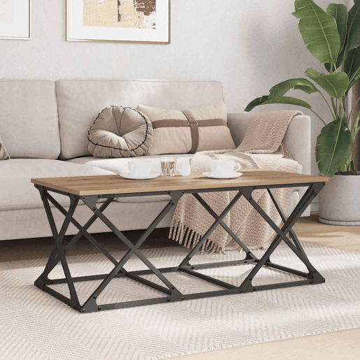 Mesa de Centro, Mesa baixa, Carvalho Artesanal 100 x 49 x 40 cm