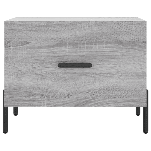 2pcs Mesas de centro, Mesas baixas 50x50x40 cm madeira proc. sonoma cinza