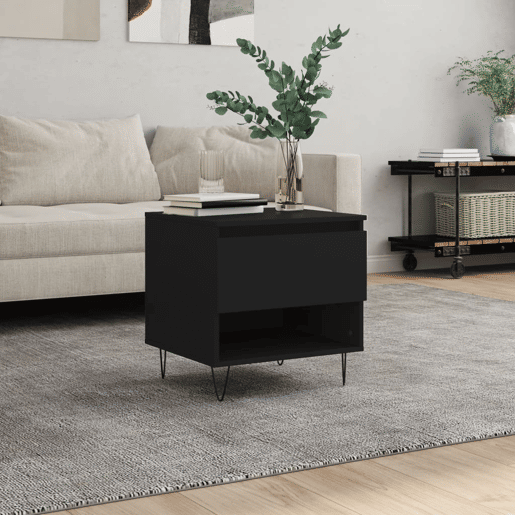 Mesa de Centro, Mesa baixa, 50x46x50 derivados de madeira preto