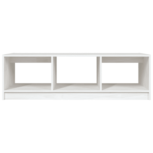 Mesa de Centro, Mesa baixa, 110x50x34 cm madeira de pinho maciça branco