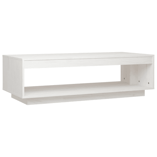 Mesa de Centro, Mesa baixa, 110x50x33,5 cm madeira de pinho maciça branco