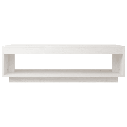 Mesa de Centro, Mesa baixa, 110x50x33,5 cm madeira de pinho maciça branco