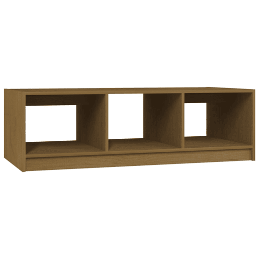 Mesa de Centro, Mesa baixa, 110x50x34 cm pinho maciço castanho mel