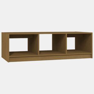 Mesa de Centro, Mesa baixa, 110x50x34 cm pinho maciço castanho mel