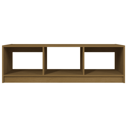 Mesa de Centro, Mesa baixa, 110x50x34 cm pinho maciço castanho mel