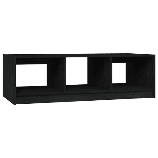 Mesa de Centro, Mesa baixa, 110x50x34 cm madeira de pinho maciça preto