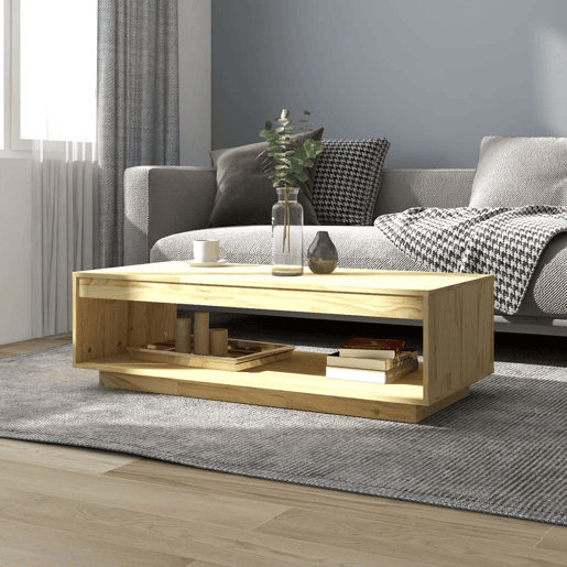 Mesa de Centro, Mesa baixa, 110x50x33,5 cm madeira de pinho maciça