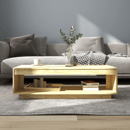 Mesa de Centro, Mesa baixa, 110x50x33,5 cm madeira de pinho maciça