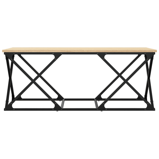 Mesa de Centro, Mesa baixa, 100x49x40 cm derivados madeira carvalho sonoma